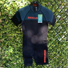 Sea-Doo 3 mm Escape Shorty Wetsuit Men's Size L Navy/Marine Jet Ski