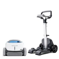 Dolphin Proteus DX4 Robotic Pool Vacuum Cleaner with Universal Caddy — Easily