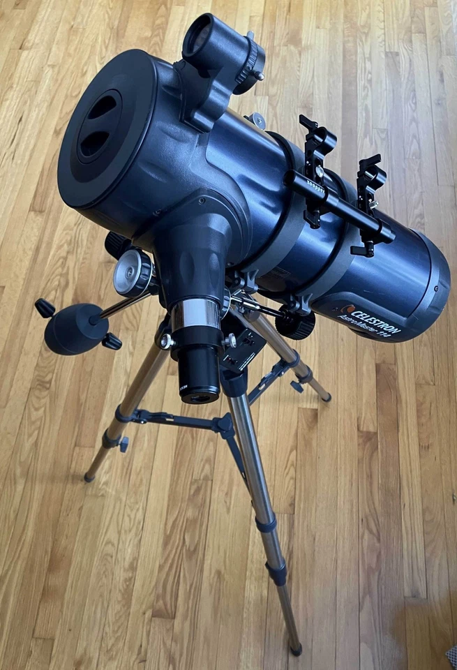 Celestron AstroMaster 114 EQ Telescope w/Tripod and Motorized Mount - Image 4 of 4