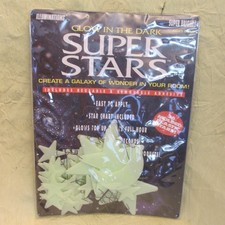 Glow in the Dark Super STARS Christmas decorations moon 33 pcs as is