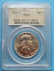 1954-D Franklin Half Dollar PCGS MS 63