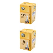 2x HELLA STANDARD H15 HALOGEN GLÜHLAMPEN 12V 55/15W PGJ23T-1 | 8GJ 168 119-001
