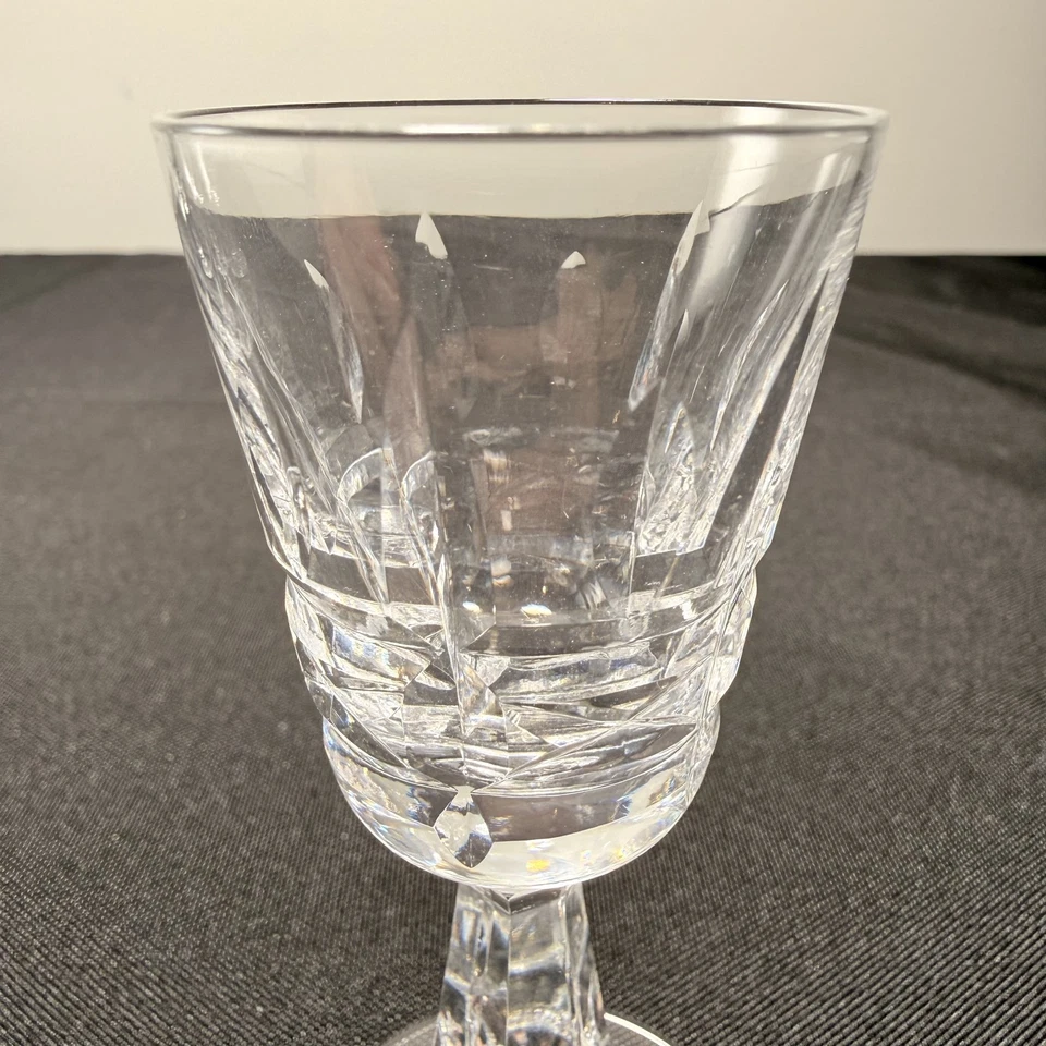 Waterford Kylemore Cut Crystal Cordial Glasses – Set of 4, 4″ Ireland Made - Image 3 of 4