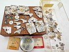 Hamilton 980 982 Movements parts LARGE LOT vintage wristwatch watchmaker repair — photo 1