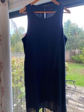 NWT! Quince 100% European Linen Tank Mini Dress, Deep Navy, Size Large