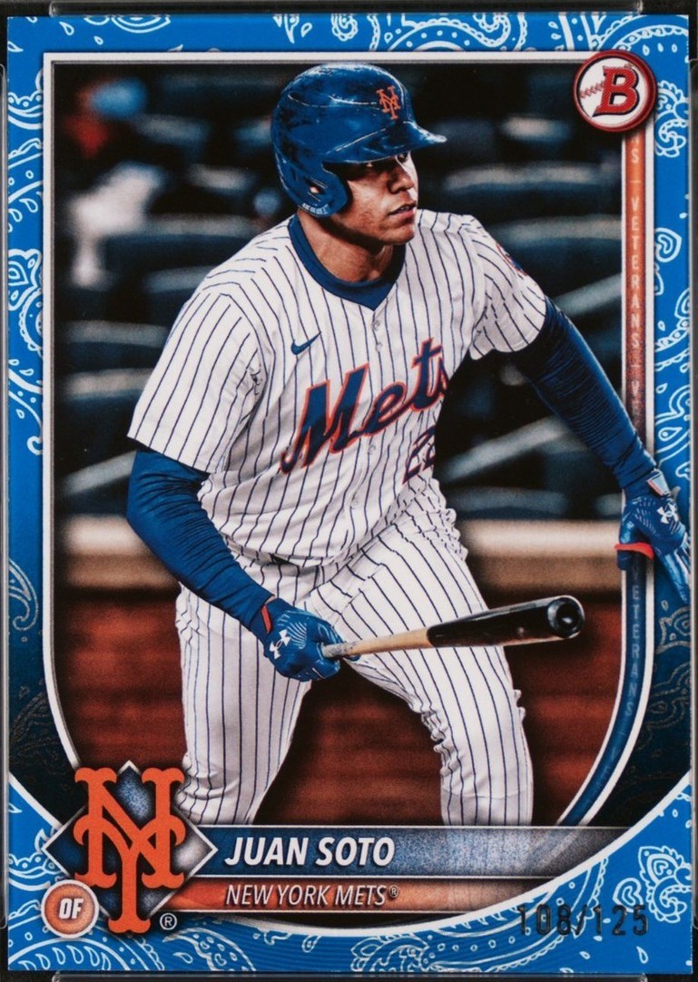 2025 Bowman - Juan Soto #22 Blue Pattern /125 for sale online | eBay