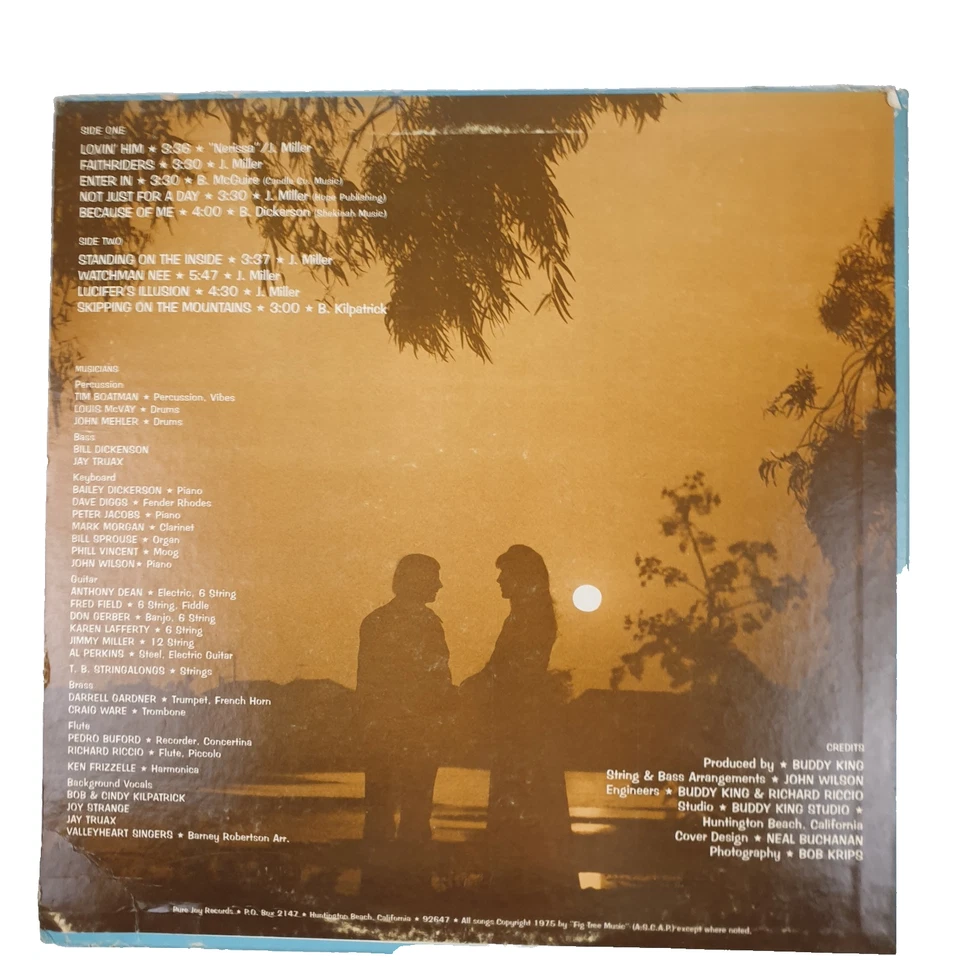 Jimmy Miller - Loving Him 33 RPM Vinyl LP Record, 1975, Folk, World, Gospel, VGC - Image 2 of 4