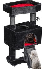 Cat Tree Tower for Indoor Gothic Cat Trees with Coffin Bed, Cat Condo Cat Hou...