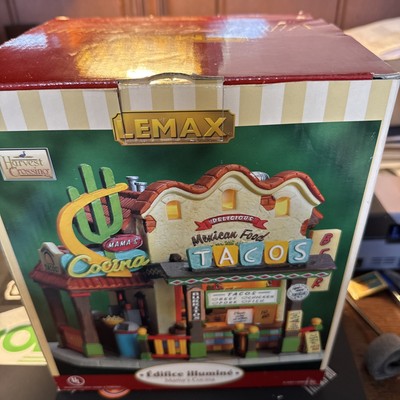 LEMAX Lighted Building Mama's Cocina 2007 Original Box Tested Working Vintage