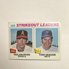 1977 Topps - 1976 Strikeout Leaders Nolan Ryan Tom Seaver #6