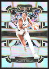 2428J 2024 Panini Select WNBA #25 Diamond Miller Prizms Silver