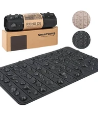 Smatrang High Elasticity Foot Acupressure Mat,Foldable Particle Foot Massager Ma