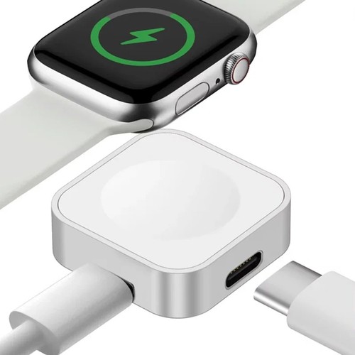Chargeur sans fil double interface pour Apple Watch S9-1 SE Ultra Type-C 8 broches - Gif - Photo 7 sur 30