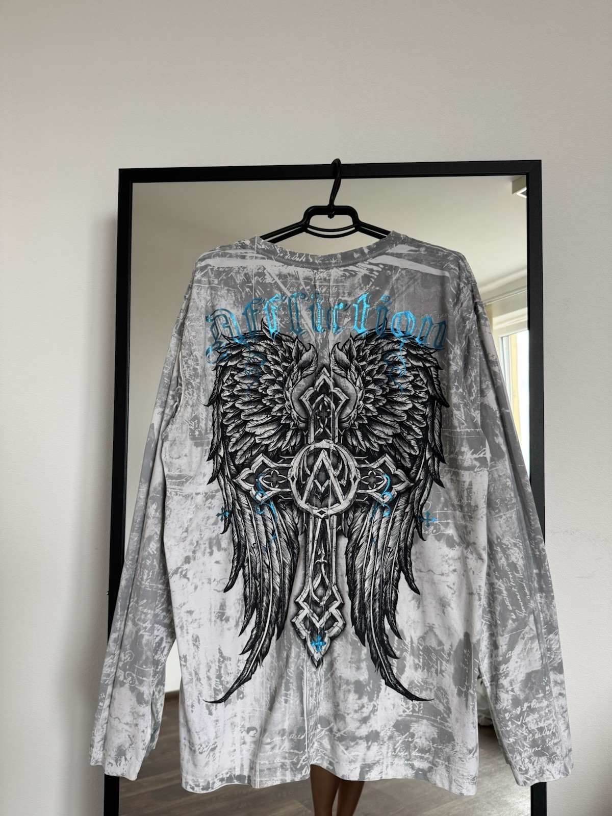 Vintage Affliction Men’s Long sleeve Y2K Rare Size 3XL image 8