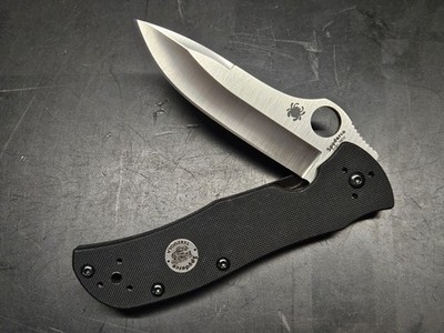  Spyderco Terzuola Starmate CPM-20CV Satin Blade Black G10 C55G20CVP Factory 2nd