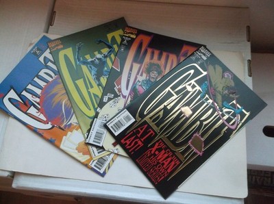 MARVEL: GAMBIT #1-4, GOLD FOIL 1ST SOLO COMPLETE LIMITED SERIES, 1993, NM (9.4)!
