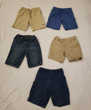 Lot of 5 Boys Khaki Shorts Size 6