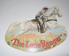 RARE   THE LONE RANGER - Rocking Books Die Cut to Shape of Rider  Horse 