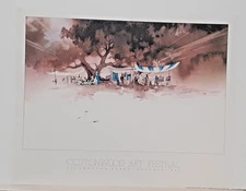 Michael Atkinson "1985 Cottonwood Art Festival" 198525" x 20" - 23" x 15" Image