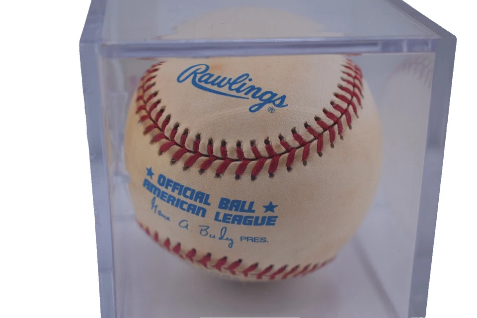 Lou Boudreau HOF 1970 Firmado AUTÓGRAFO VINTAGE OAL CON PATIO ¡Año! Foto 3 de 3