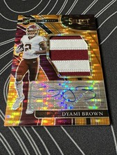 2021 Select DYAMI BROWN Orange Pulsar RPA /25 Commanders #JRS-DBR