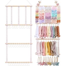 Headband Holder Hair Bows Organizer for Girls, Baby Headbands Hair Accessorie...
