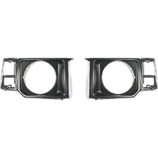 Headlight Bezel Trims Set Black For 1985-1991 Mitsubishi Montero Dodge Raider