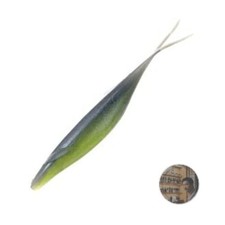 Deps Sakamata Shad F Eco 4in Bass Worm #20 Watermelon Pro Blue New 8pcs