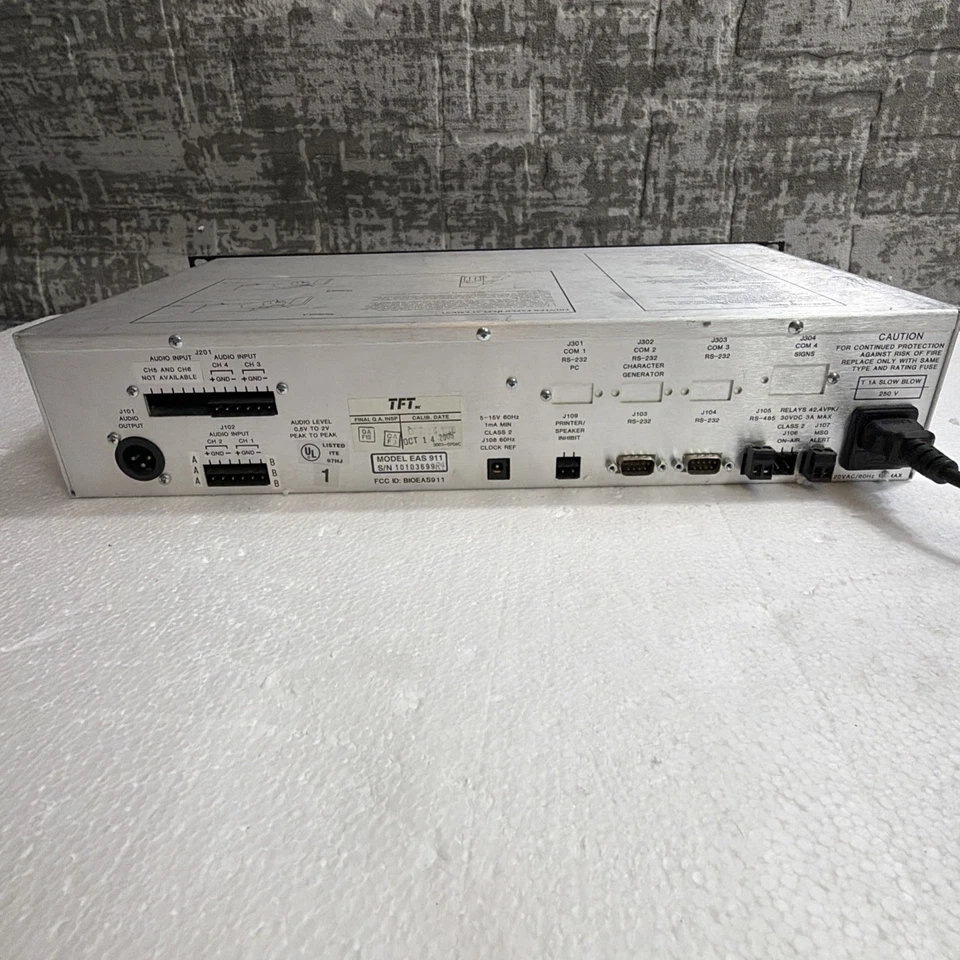 Codificador/decodificador de sistema de alerta de emergencia TFT EAS 911 con impresora térmica Foto 4 de 4