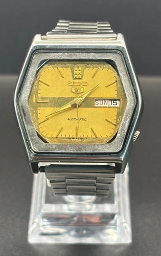Seiko 5 Automatic || Rare Vintage - Gold Dial || Men's Vintage Watch ||