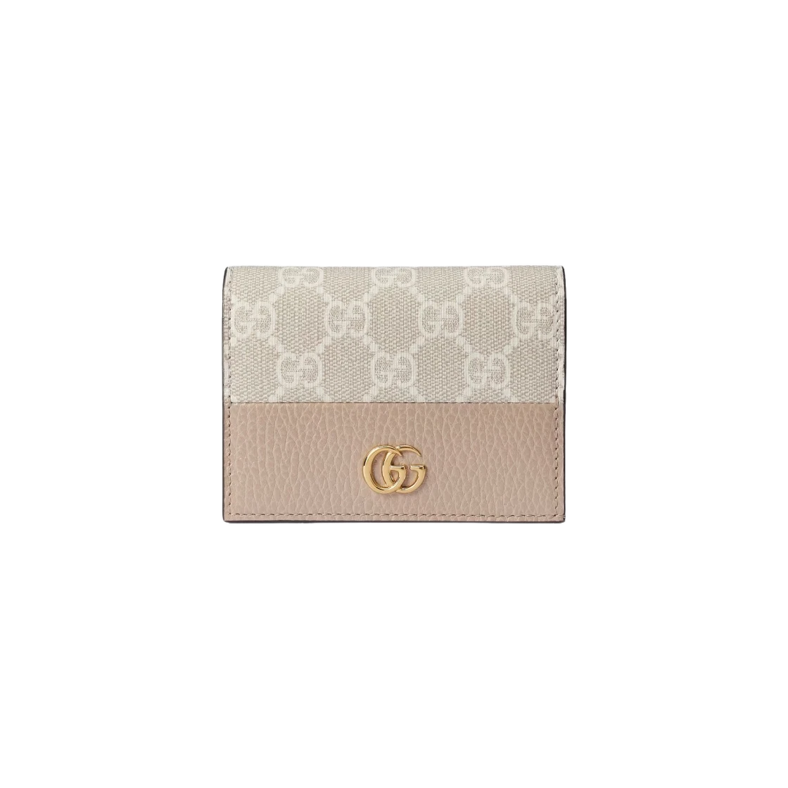 Gucci GG Marmont Porte Carte Portefeuille Cuir Avoine Suprême