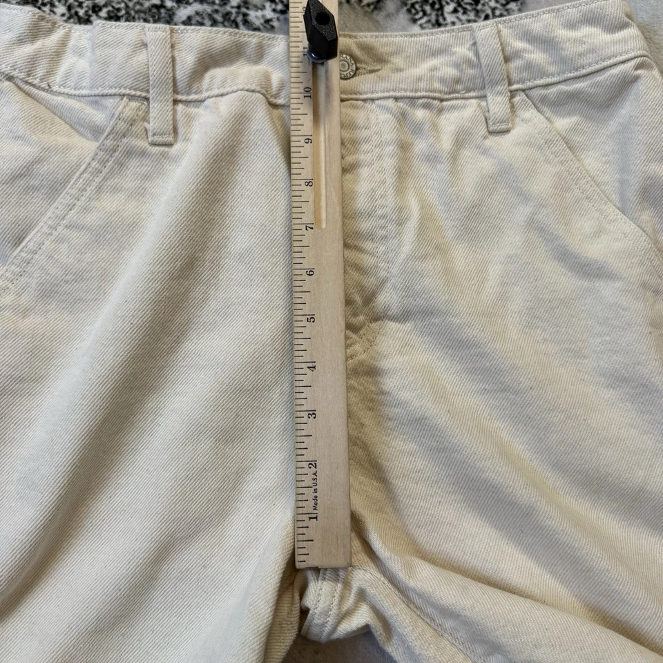 Pantalones de mezclilla Banana Republic para mujer talla 30/10 beige tiro alto pierna barril algodón Foto 4 de 4