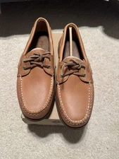 Sperry Top-Sider A/O Authentic Original Sahara Leather Low Boat Shoes - Size 8.5