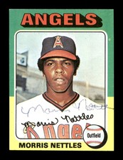 Morris Nettles Signed 1975 Topps Mini Rookie Card #632 California Angels. rookie card picture