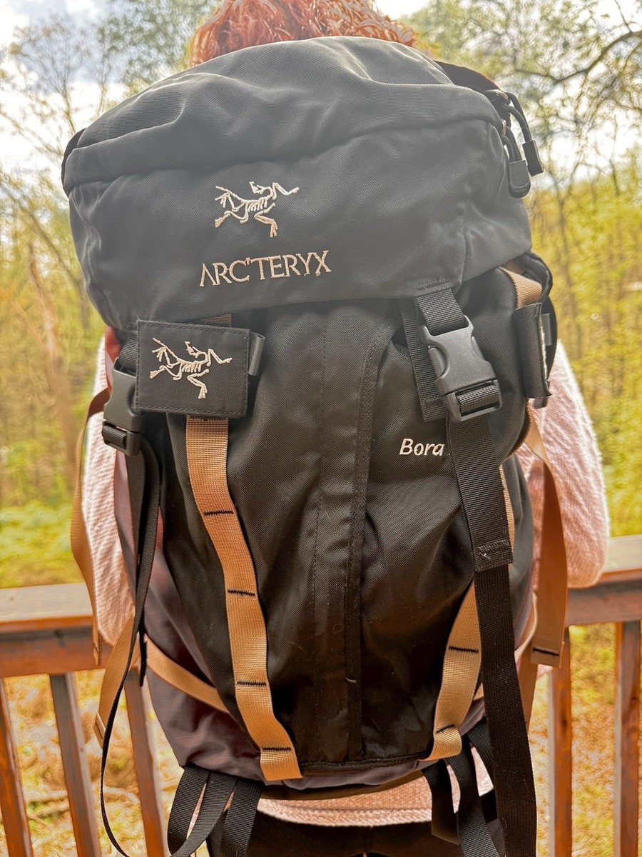 Arc'teryx Bora 30 Backpack Hiking Camping Black Red Technical Pack