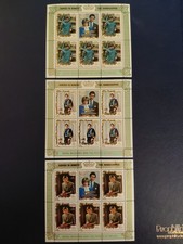 1981 Pernhin Północne Wyspy Cooka Bloki (Królewski ślub książę Walii), MNH, OG