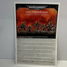 Warhammer 40kb Chaos Terminator Squad Assembly Guide Booklet Instructions Manual
