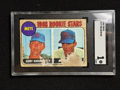 1968 Topps #177 Nolan Ryan Rookie SGC 1 Vintage HOF RC Baseball Card High End