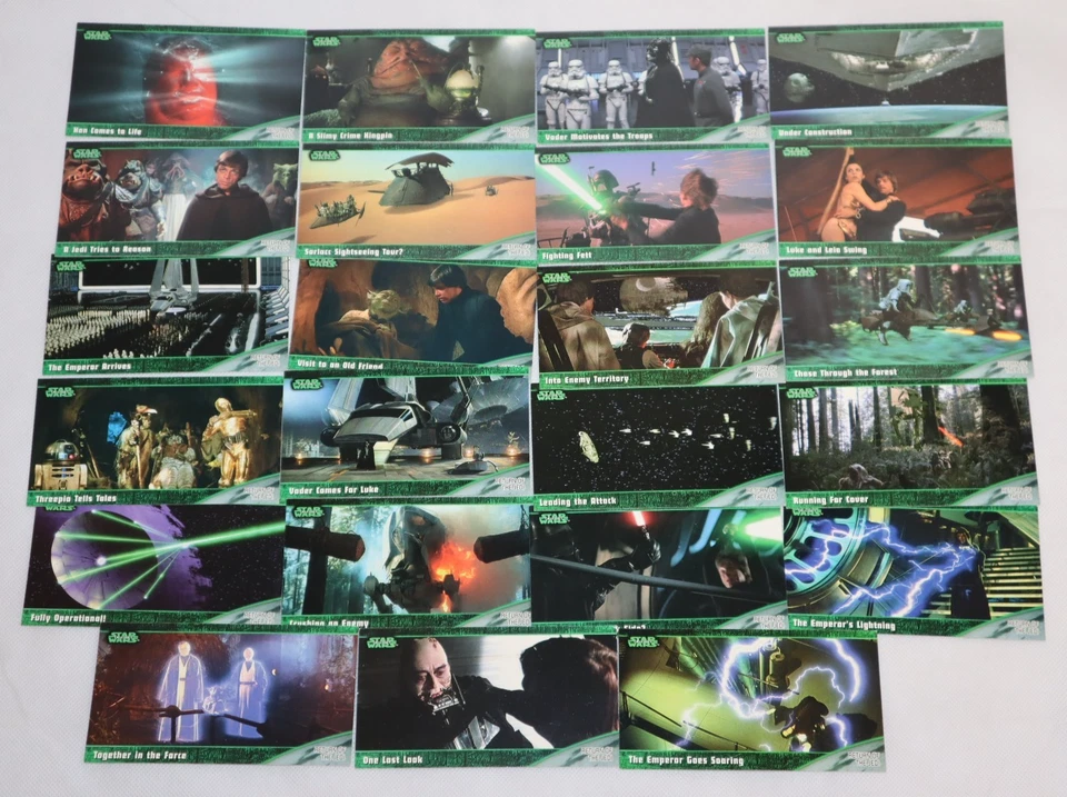 STAR WARS TOPPS WIDEVISION CARD LOT VTG 1997 SET BUNDLE W/ BONUS LASER CARDS - Image 4 of 4