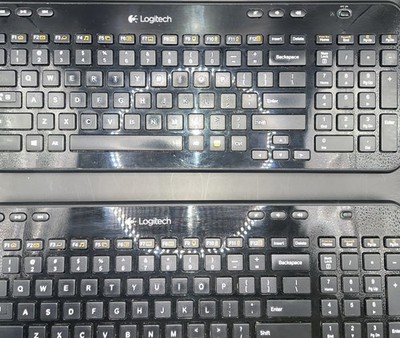 LOT OF 2 Logitech K360 Wireless Keyboard Glossy Black No Unified Dongle Included