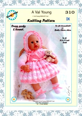 Puppen Strickanleitung von Val Young für Annabell Nr.310 Neu Nov 2015
