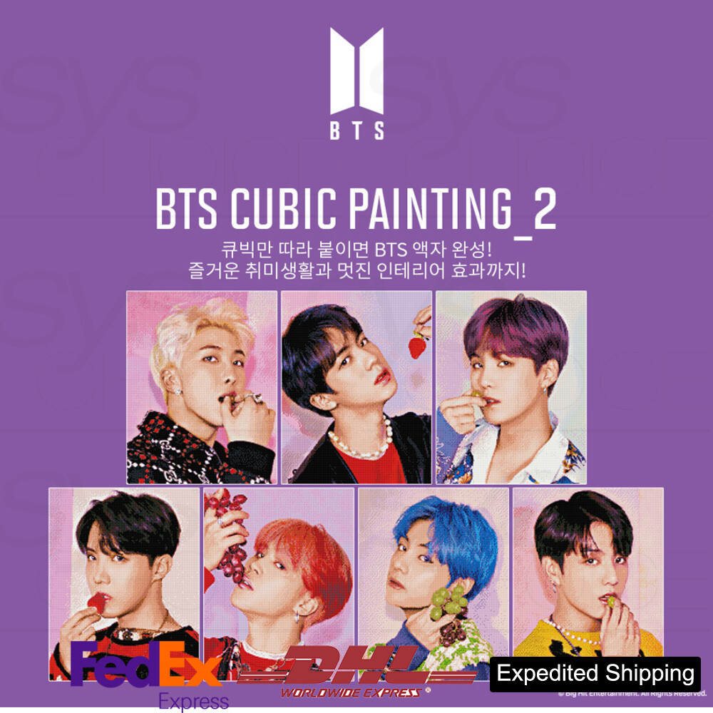 BTS Official Authentic Goods CUBIC DIY PAINTING Ver2 + Express