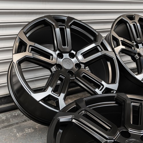 Land Rover Defender 22” Alloy Wheels Axe Ex36 Satin Black 5x120 - Picture 3 of 13