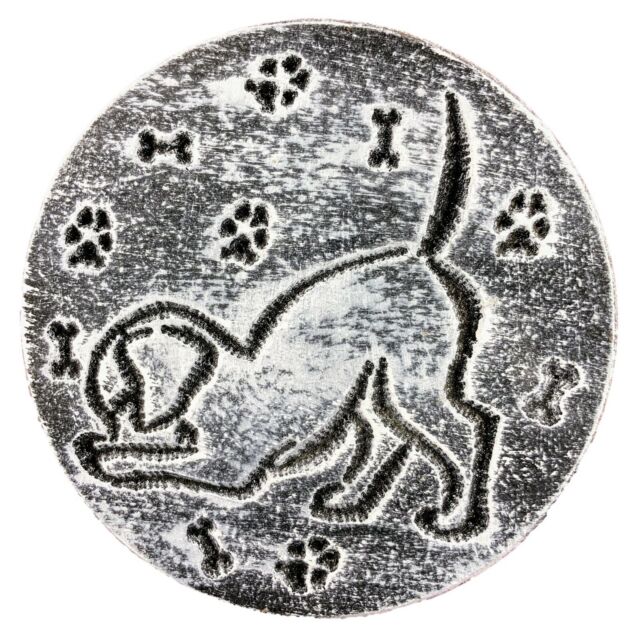 Dog Puppy Mold plaster concrete resin casting mould 7.75" x 3/4" thick Dog Puppy Mold plaster concrete resin casting mould 7.75" x 3/4" thick