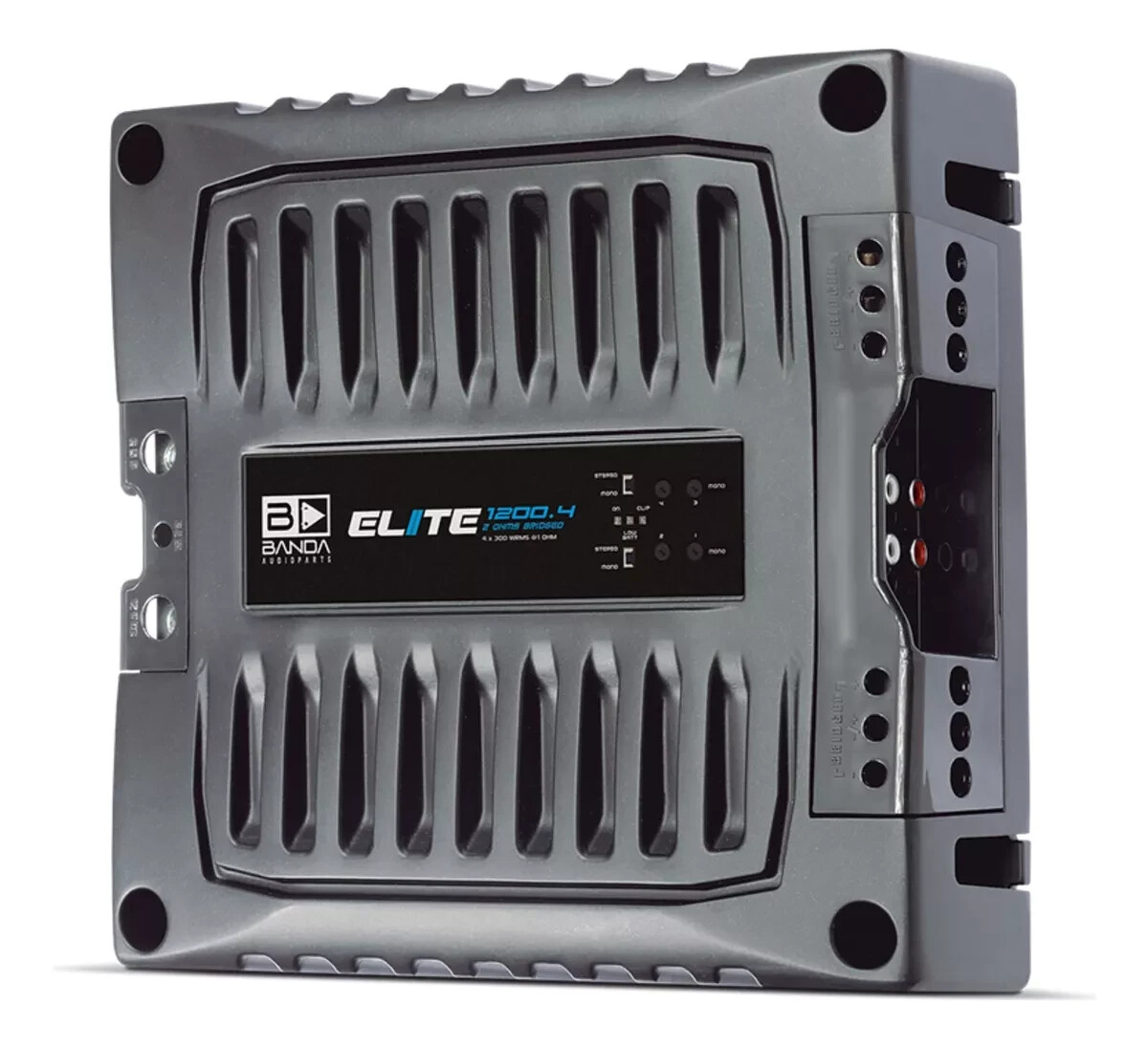 Banda 1200.4 2 Ohms 4 Channel 1200 Watts RMS Car Audio Amplifier