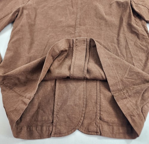 Marine Layer blazer jacket womens M Medium pockets brown buttons hemp - Picture 15 of 15