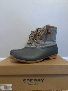 sperry saltwater emboss wool dark grey
