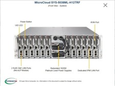 Supermicro Microcloud 3U 12 Node Server 5038ML-H12TRF X10SLE-F E3-1240V3 16GB