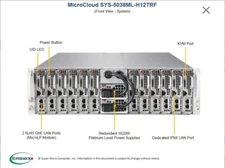 Supermicro Microcloud 3U 12 Node Server 5038ML-H12TRF X10SLE-F E3-1240V3 16GB