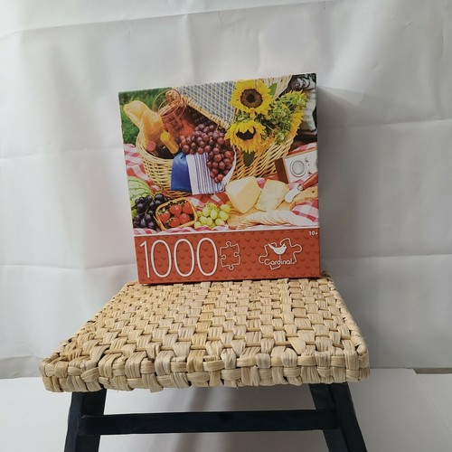 Puzzle Picknickzeit Obst Käse Wein 1000 Teile ergibt 24"x18" Neu Versiegelt - Bild 5 von 6